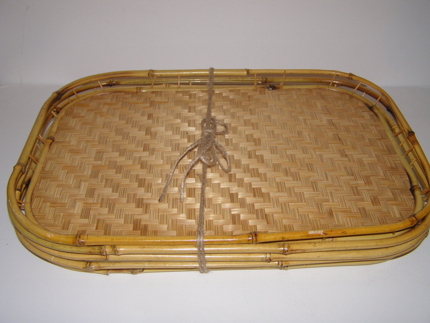 Vintage Bamboo Serving / TV Trays (set of six) Haute Juice
