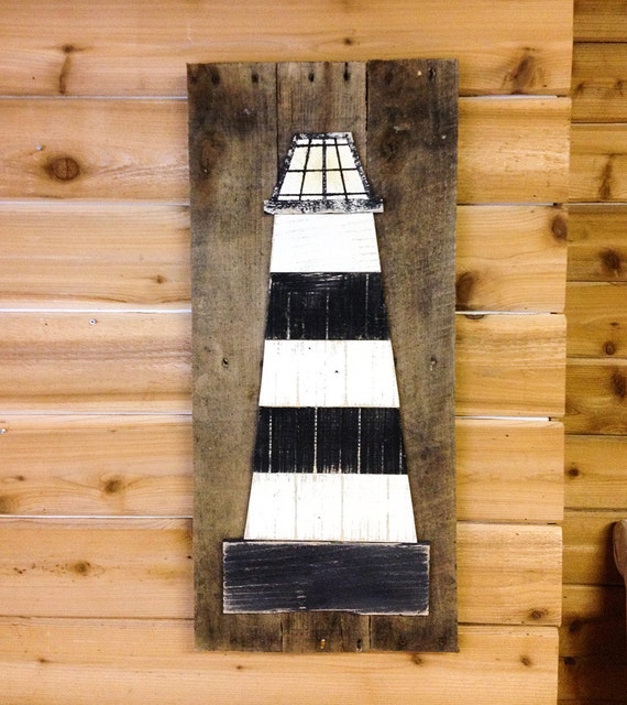 Rustic Lighthouse Wall Hanging a 29.5 tall Wall