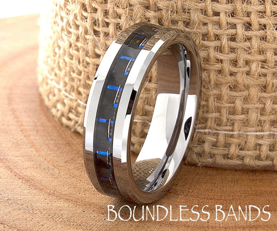 blue carbon fiber tungsten wedding ring navy blue mens wedding band custom laser engraving ring for - Tungsten Mens Wedding Ring blue carbon fiber tungsten wedding ring navy blue mens wedding band custom laser engraving ring for - Tungsten Mens Wedding Ring