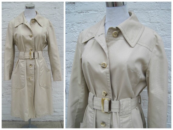 70s London Fog raincoat 70s khaki cotton by SelvedgeFineVintage