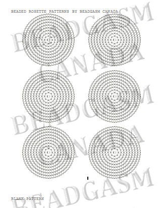 beaded rosette patterns miyuki delica seed beads 110 blank