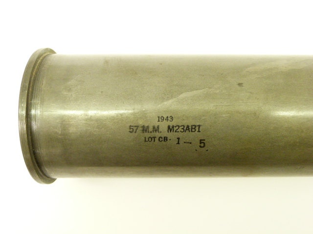 INERT US WWII 57mm Anti Tank Gun Armor Piercing Shell Not