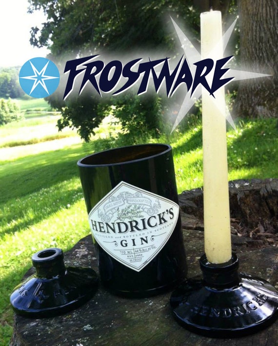 Hendrick's Gin Large glasses / centerpiece with by Frostware