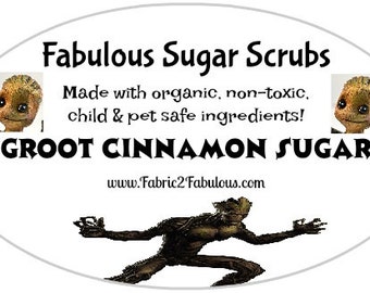 Super Hero Sugar Scrub - Groot Cinnamon Sugar