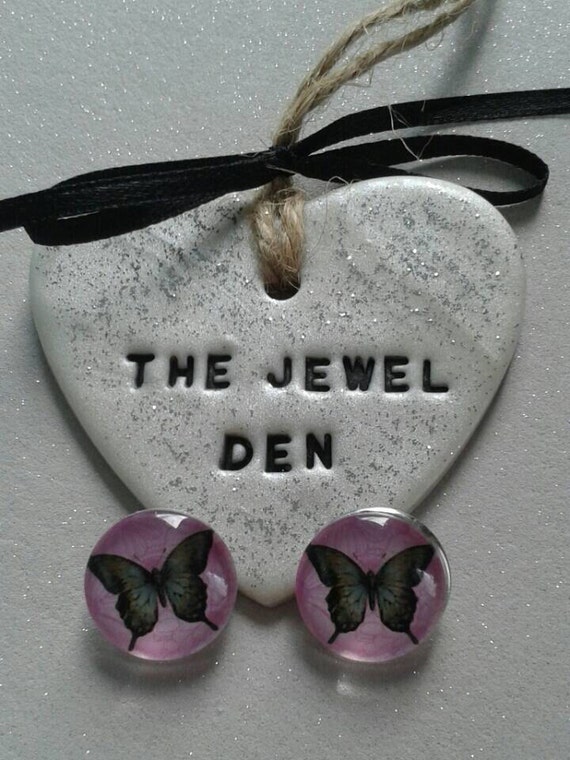 Butterfly snap button. Snap button jewellery. by Thejewelden