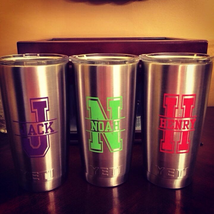 Yeti cup decals/Can be any decal in my by LevisLittleStickers