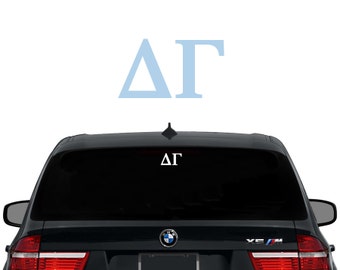 DG Delta Gamma Greek Letters Sorority Decal Laptop Sticker Car Decal