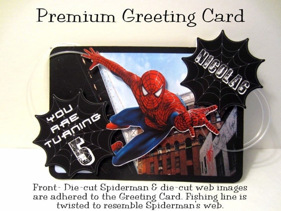 Spiderman Greeting Card