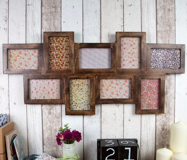 Nine Multi Aperture Photo Vintage Frame Photos Collage by QEYKO