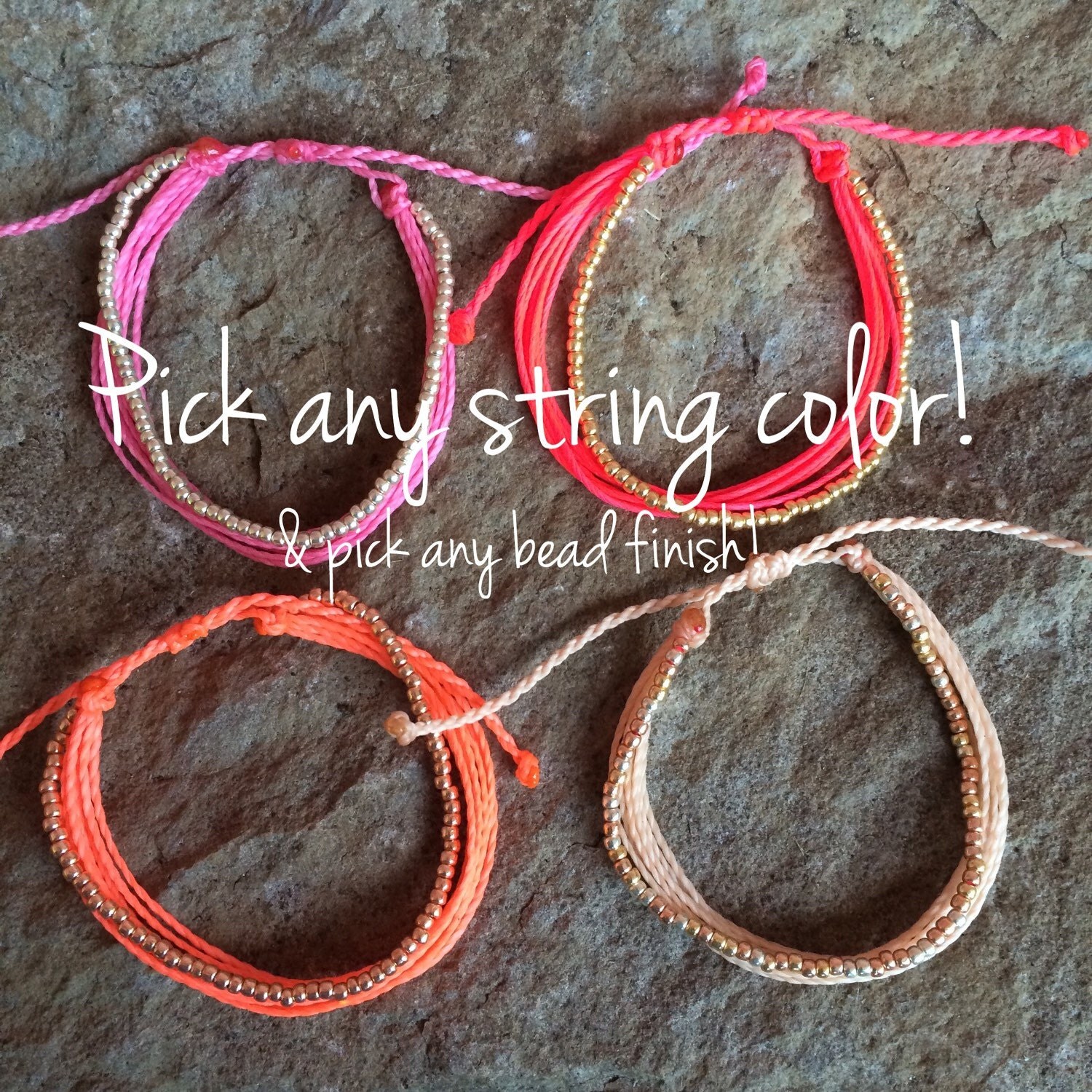 1 string bracelet pura vida style bracelet stackable