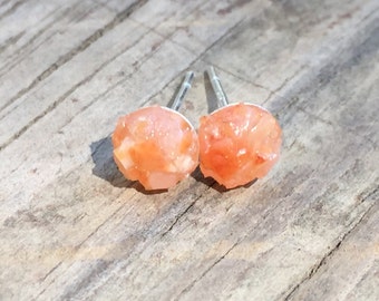 cut tangerine quartz earrings cut tangerine quartz earrings