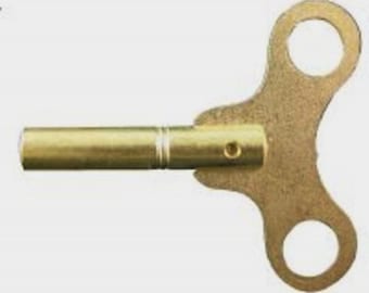 Brass #3 Single End Clock Winding Key - 3.00mm 29581