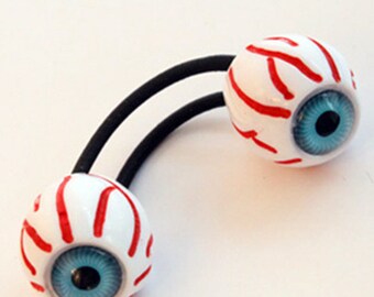 Evil Eye Ball Hair Tie, Creepy Hair Accessory, Evil Eye Hair Baubles Elastic