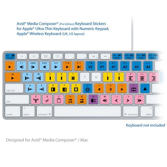 avid media composer keyboard