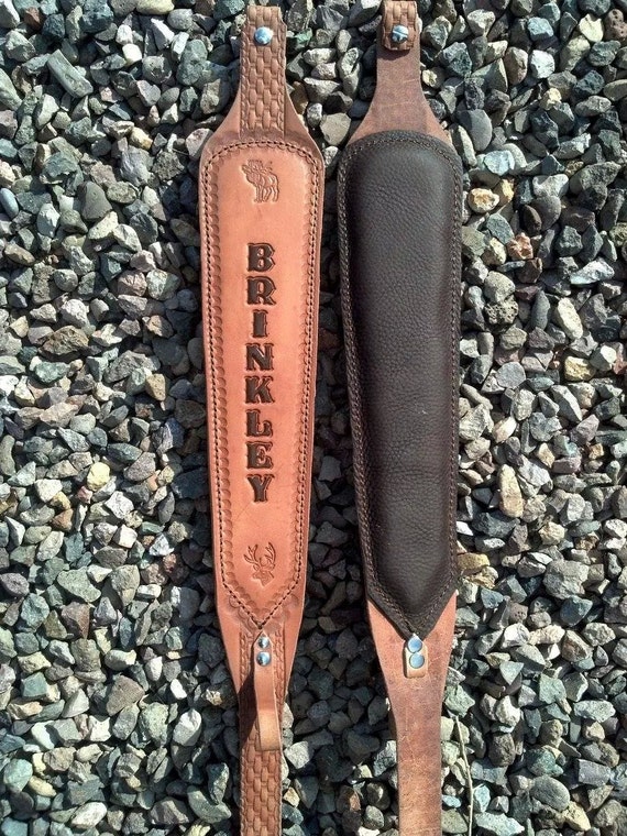 Custom Padded Leather Rifle Sling