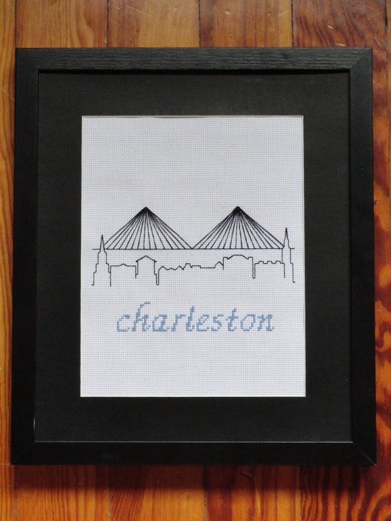 Items similar to Charleston Skyline Cross Stitch Pattern PDF on Etsy