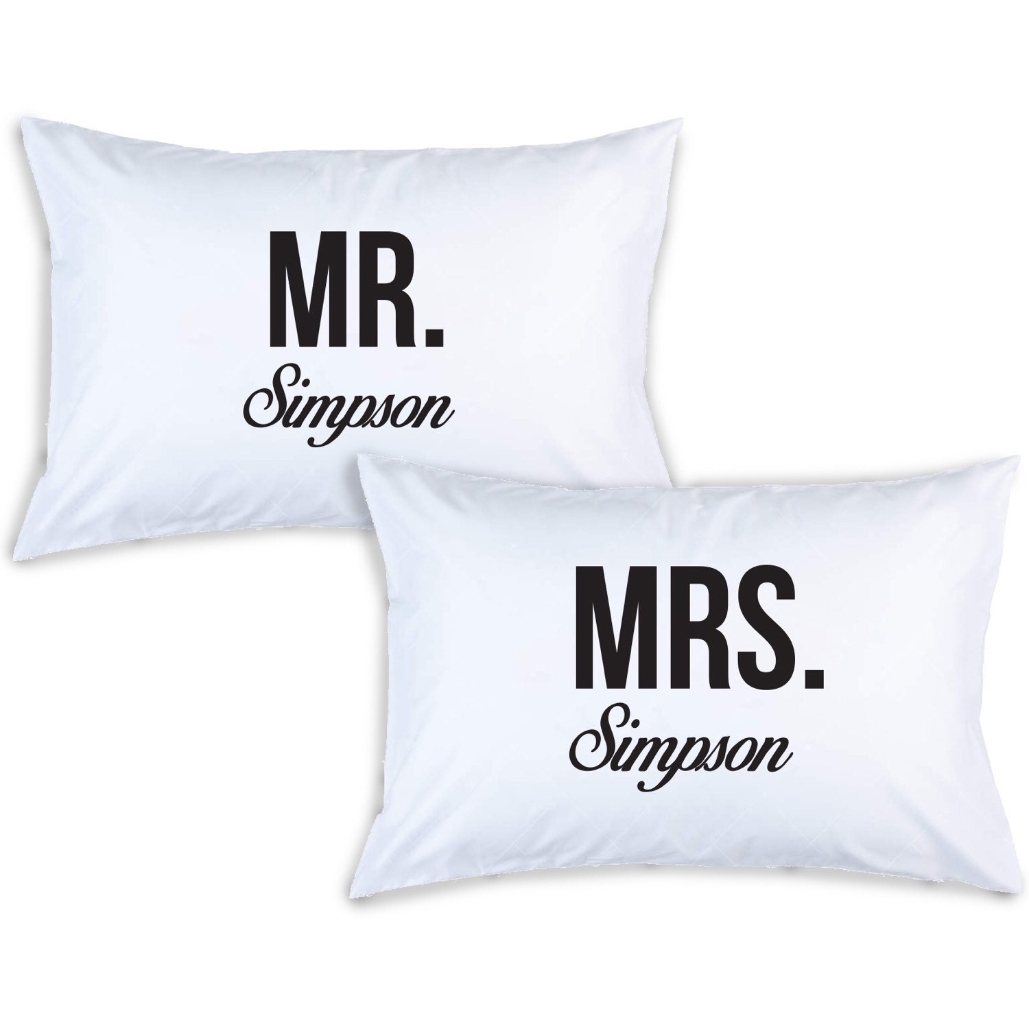 Mr And Mrs Personalised Couples Pillowcase Set 100