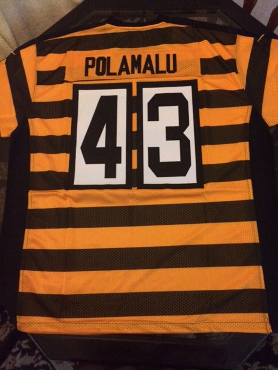 custom steelers bumblebee jersey