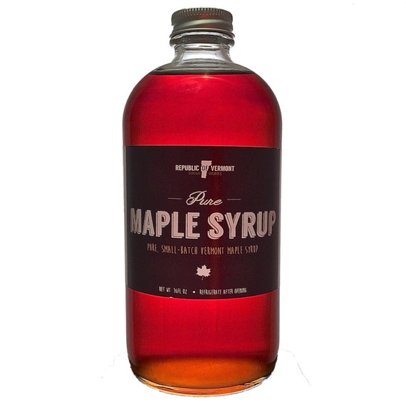 Pure Vermont Maple Syrup 16oz By RepublicOfVermont On Etsy