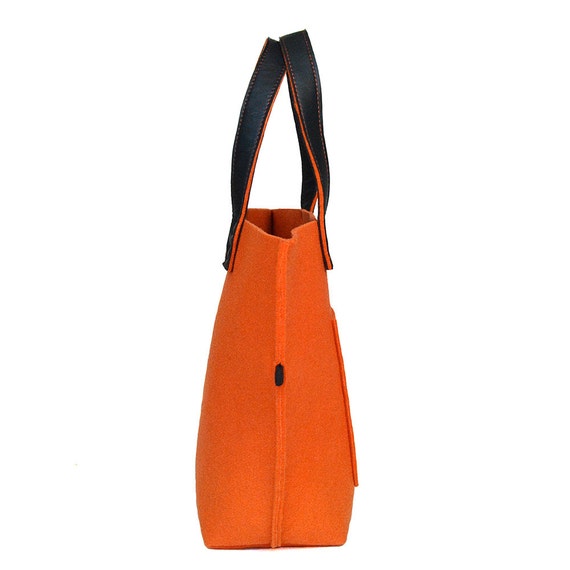 orange fluffy bag