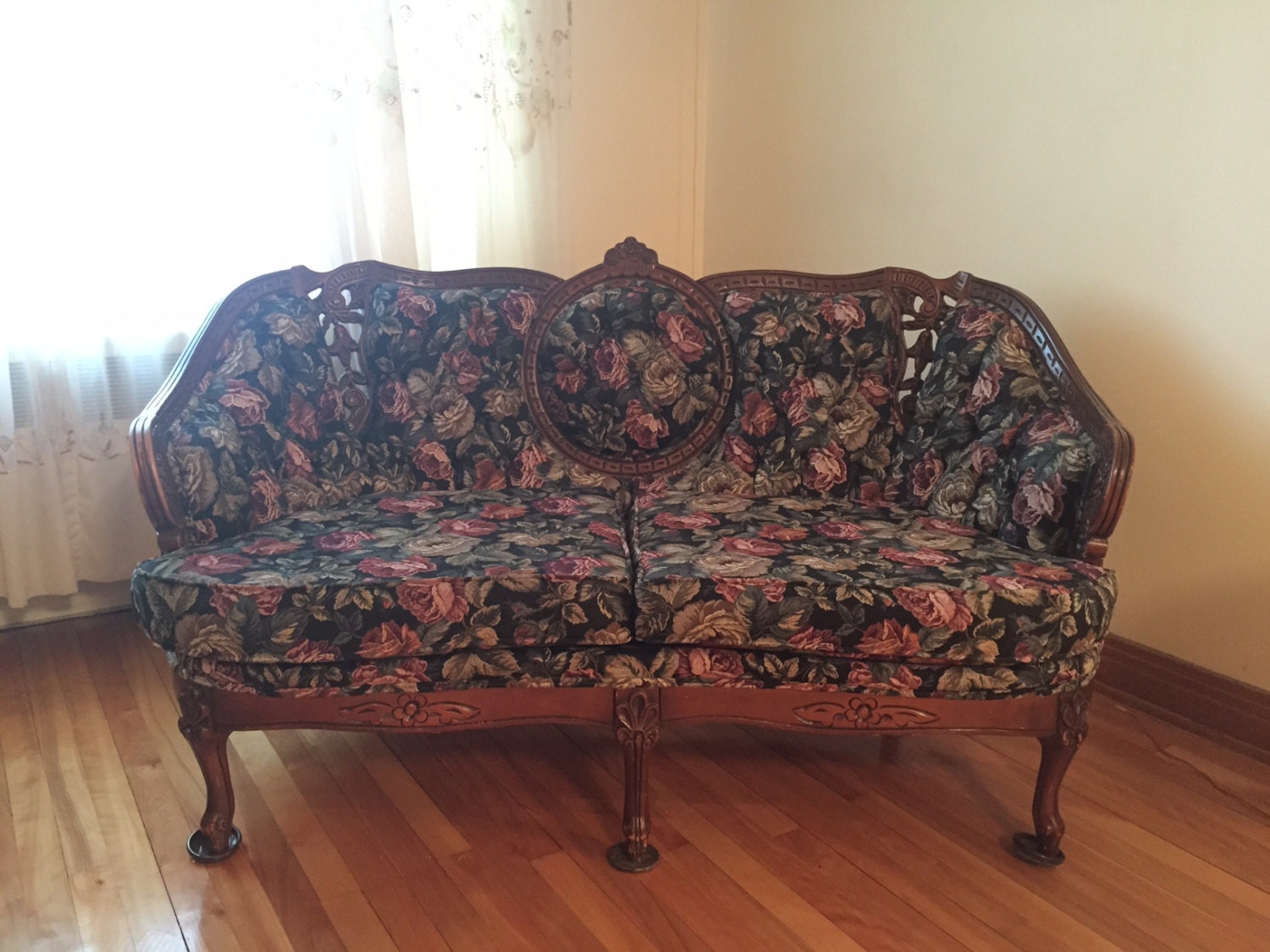 Antique Victorian Parlour Loveseat by buymyfurniture on Etsy