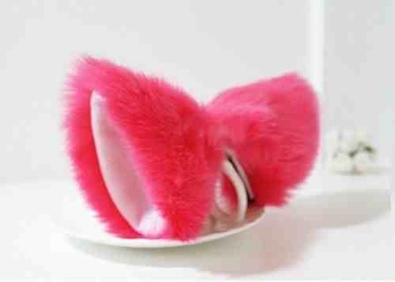 Hot Pink Kitten Ears Cat Ears Kitten Play by LetsPlayStore