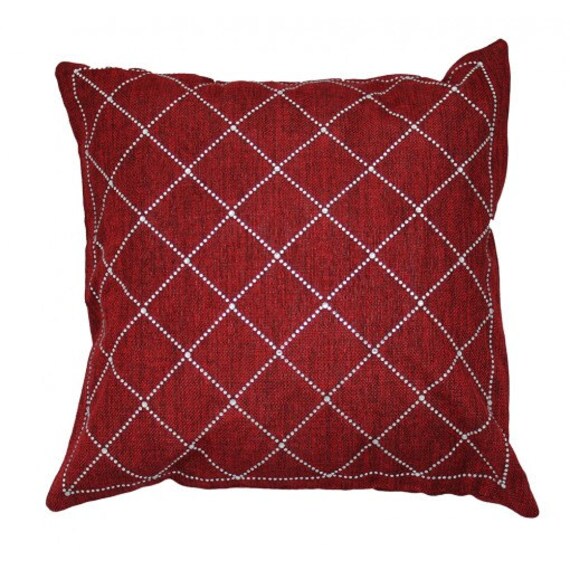 Throw Pillow with Dazzling Rhinestone by SparklesRhinestones