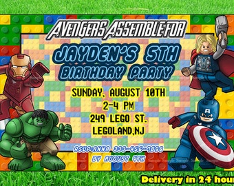 lego avengers party