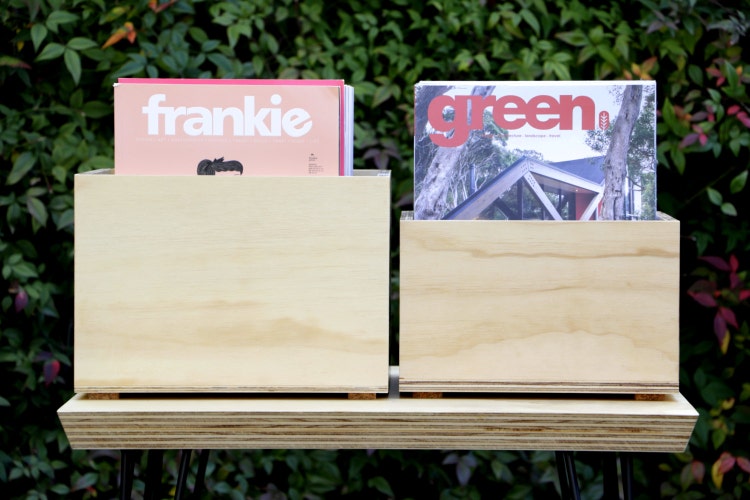 Plywood storage box modular furniture crate small by RosesandEde