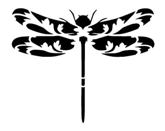 dragonfly stencil etsy