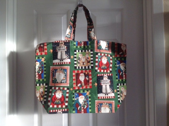 Christmas Themed Reusable Grocery / Shopping Bag