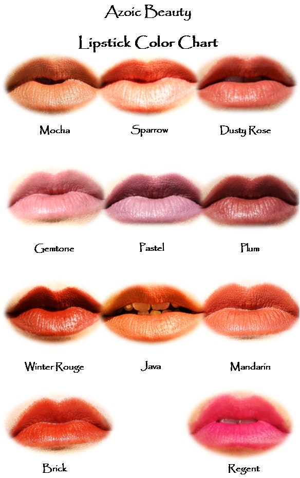 LIPSTICK organic ingredients 11 color choices