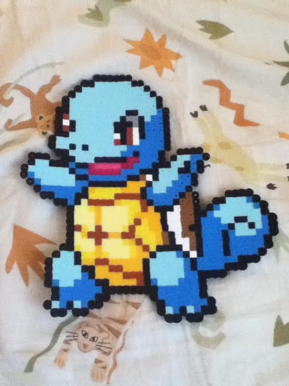 Squirtle Perler Bead Sprite