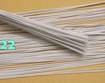 100 Wire Stems--Gauge#22--(Length 12" X 1 mm) Floral Wire Flower Stem Artificial, Artificial Stems, Floral Stem, White Wire Stems.