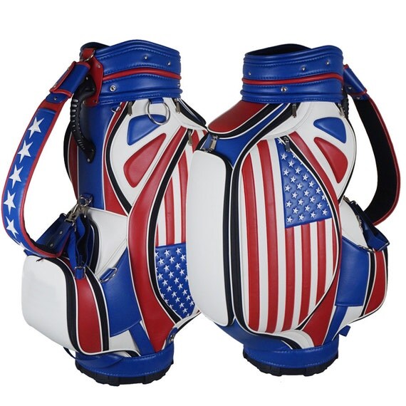 Items similar to Custom Golf Bag Custom USA Flag 10" Tour Golf Bag on Etsy