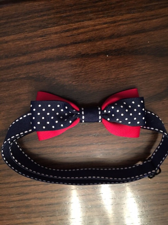 Items similar to Custom Grosgrain Ribbon Bow Tie on Etsy