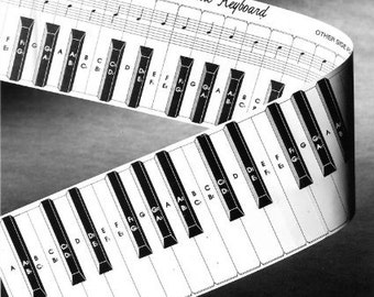 Practice Keyboard & Note Chart for Behind the Piano Keys