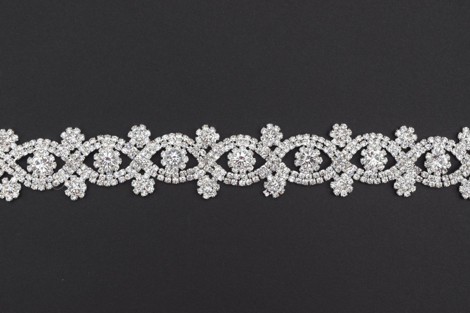 Crystal Rhinestone Trim by the Yard Wholesale Bridal Trim