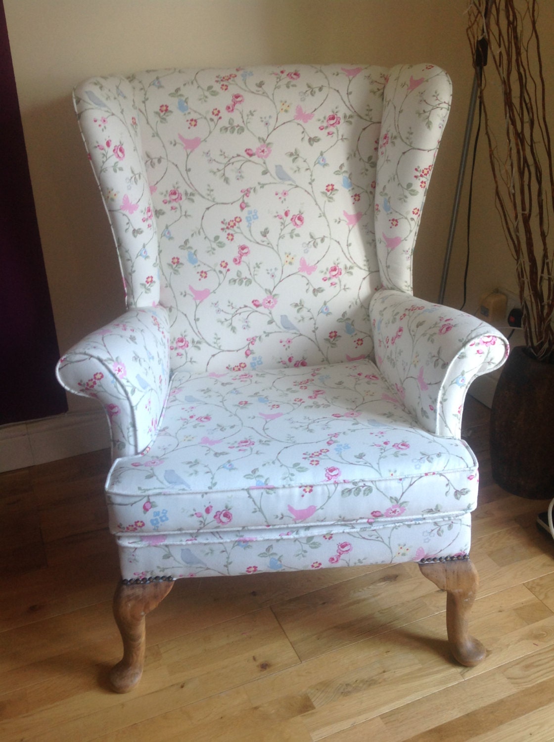 Reupholstered Parker Knoll Wing Chair Haute Juice