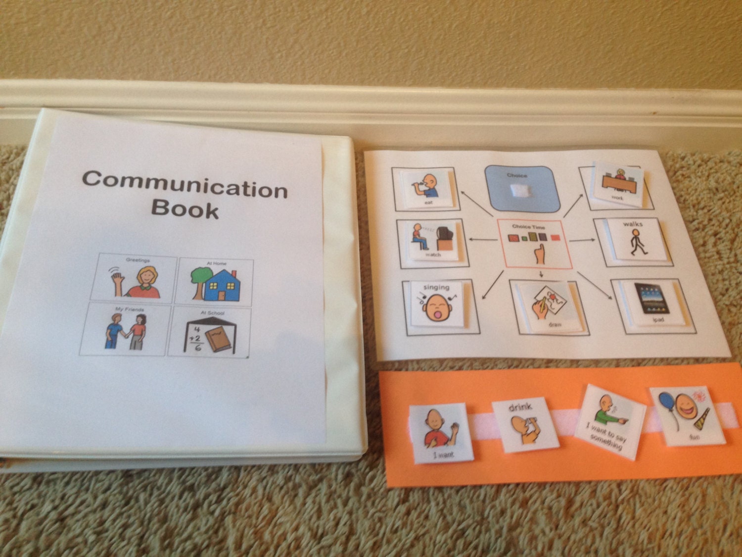 Visual schedule Communication Book Special Needs by LearningSPED