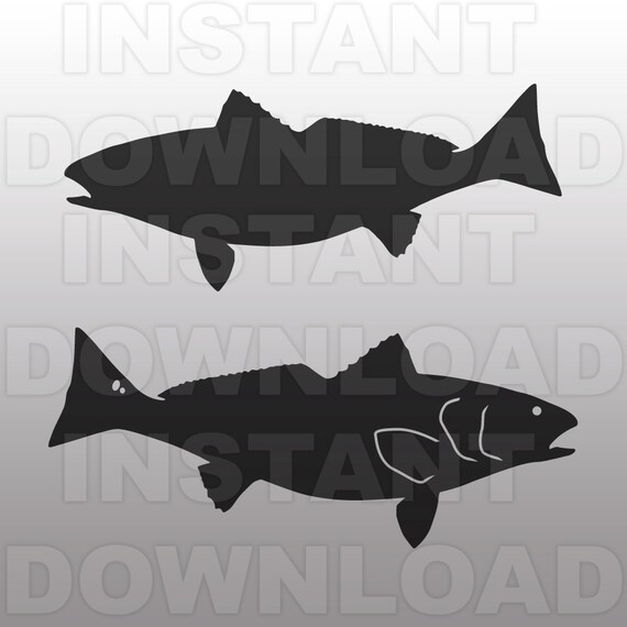 Download Fishing SVG FileRedfish SVG File-Cutting Template-Vector Clip