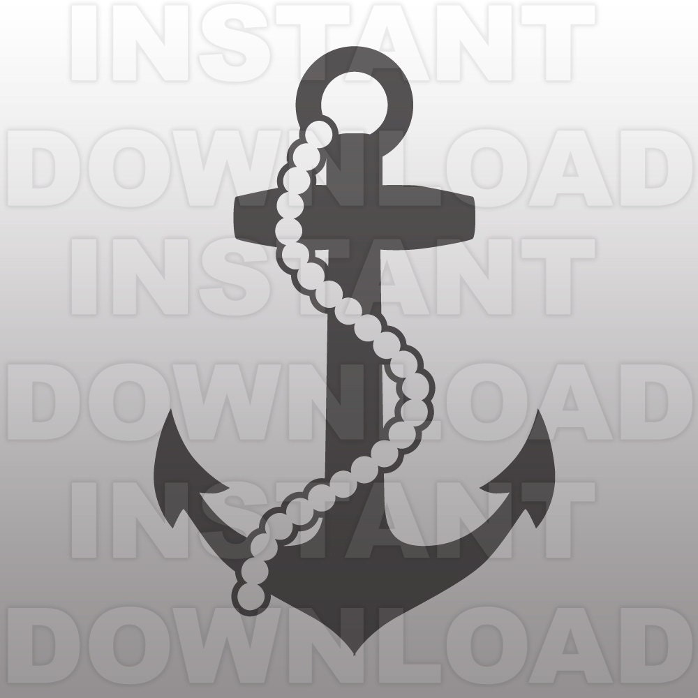 Download Anchor SVG FileAnchor with Rope SVG File-Cutting