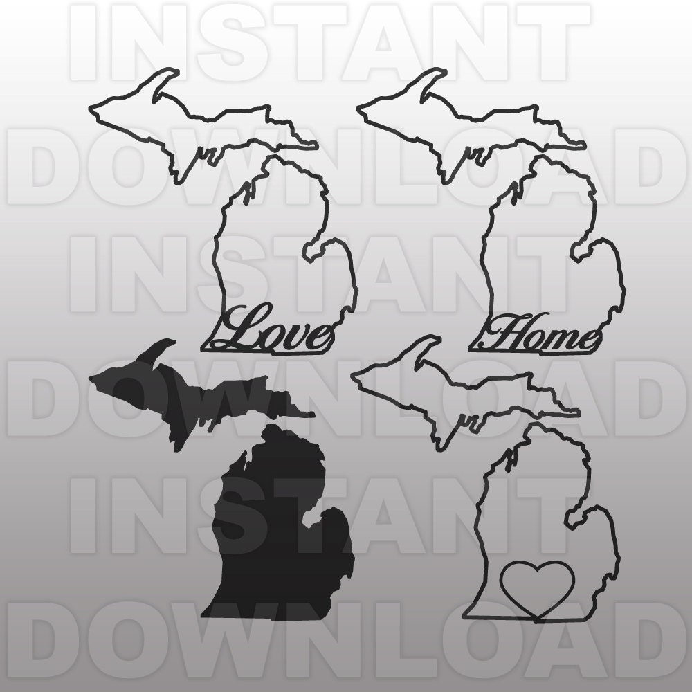 Free Free 139 Michigan Home Svg SVG PNG EPS DXF File