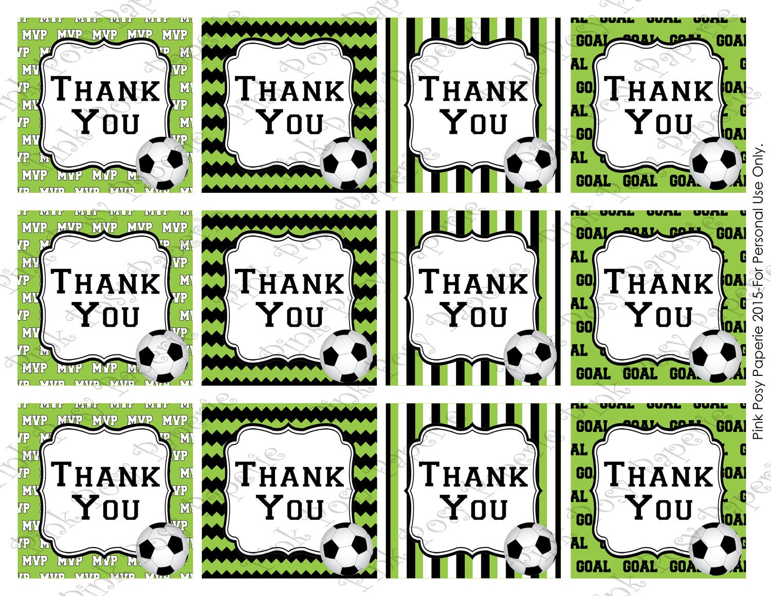 Free Printable Thank You Tags - Paper Trail Design