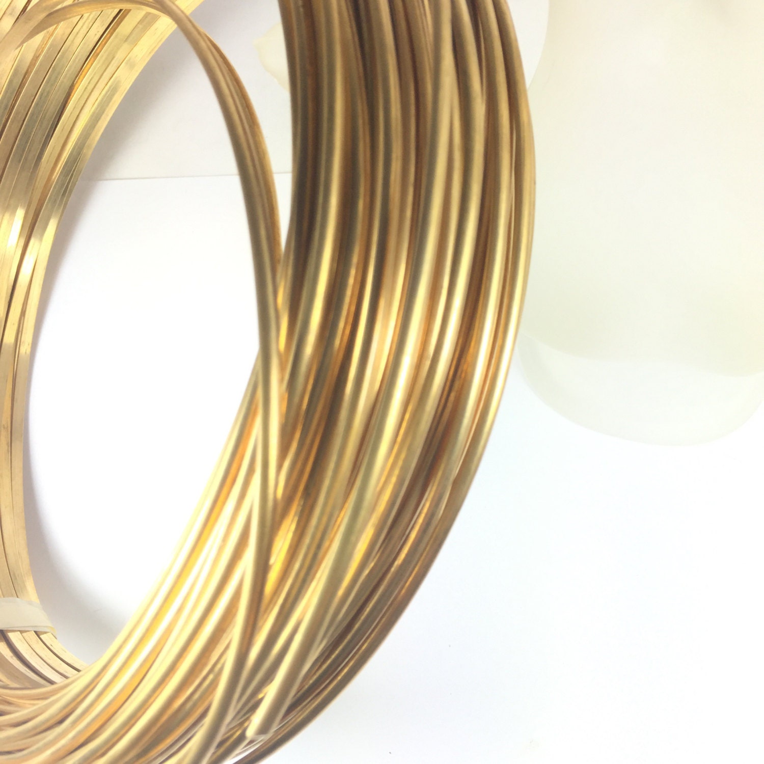 Half Round 6 gauge Red Brass Wire 10 ft. great for by Romazone