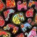 Laurel Burch Fabric Fabulous Felines Y1110-3M Cats on Black