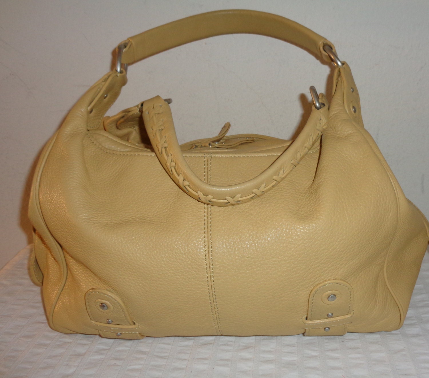 Sigrid Olsen thick buttery soft natural leather by BagsBabylon