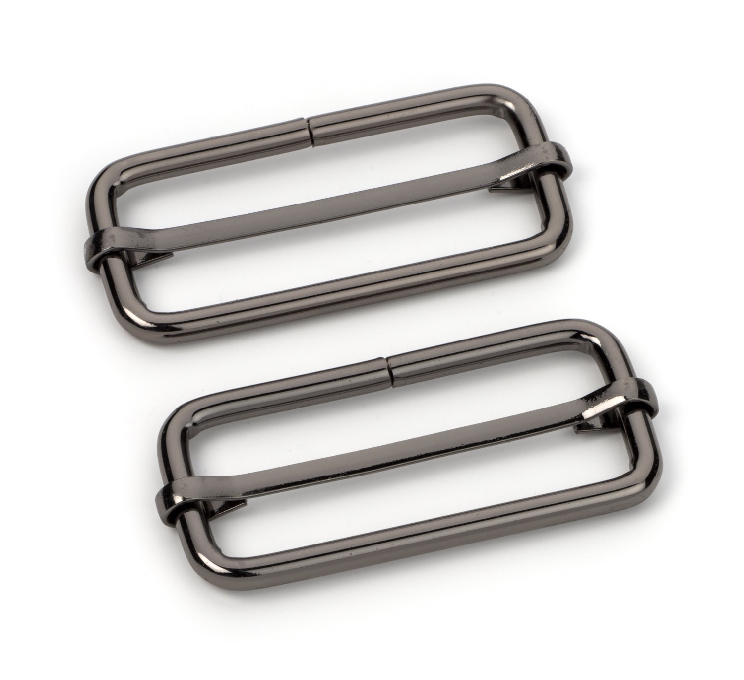 10pcs 2 Adjustable Slide Buckle Black Nickel Free