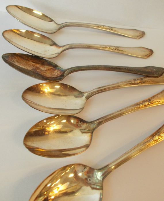 Oneida Glastonbury Antique Pearl Flatware Gee Esco Silver Plate 6