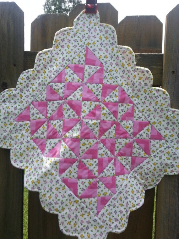 Items similar to Preemie size baby quilt or Doll Quilt hand made w